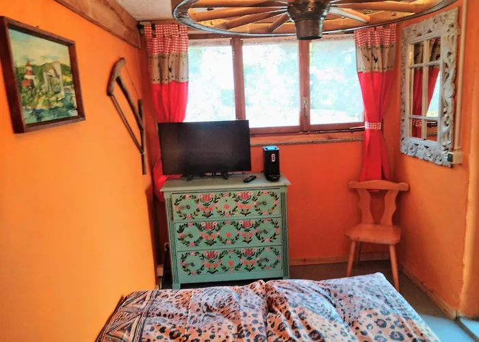 Charmantes Western-Zimmer Mit Veranda Auf Dem Raihof